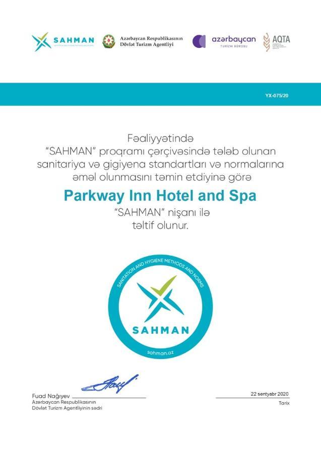 Parkway Inn Hotel&Spa Baku Exterior foto